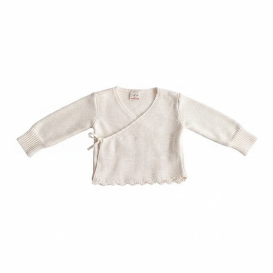 Chaleco Tejido Blanco Marca Zara 6-9 M Estado Casi tiki