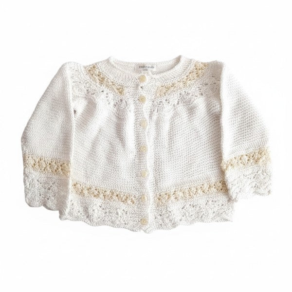 Chaleco Tejido Blanco Marca Otra 3-6 M Estado Casi tiki