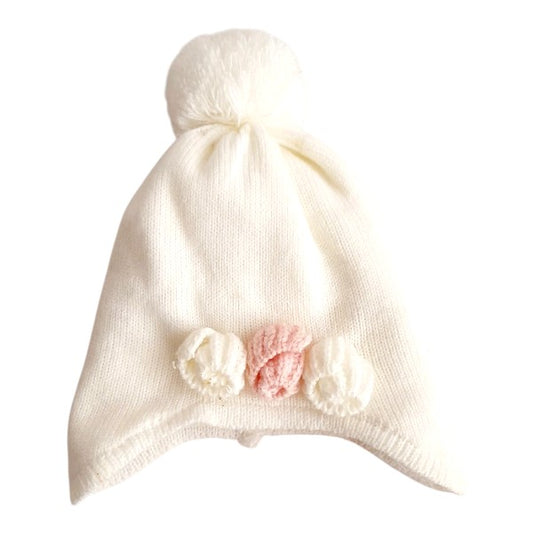Gorro forrado polar Blanco Marca Otra 0-3 M Estado Casi tiki