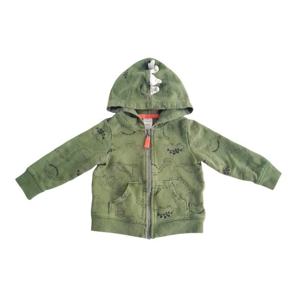 Polerón Micropolar Verde Marca Carter's 12 M Estado Casi tiki