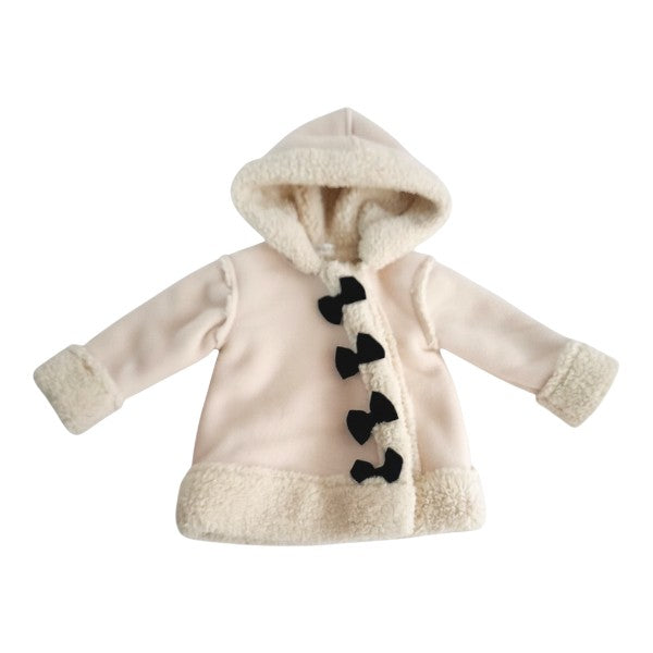 Abrigo forrado polar Crema Marca Limonada 0-3 M Estado Tiki taka