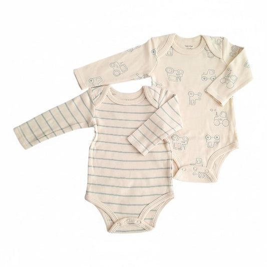 Pack Body Algodón Diseños Marca Yamp! 6-9 M Estado Tiki taka