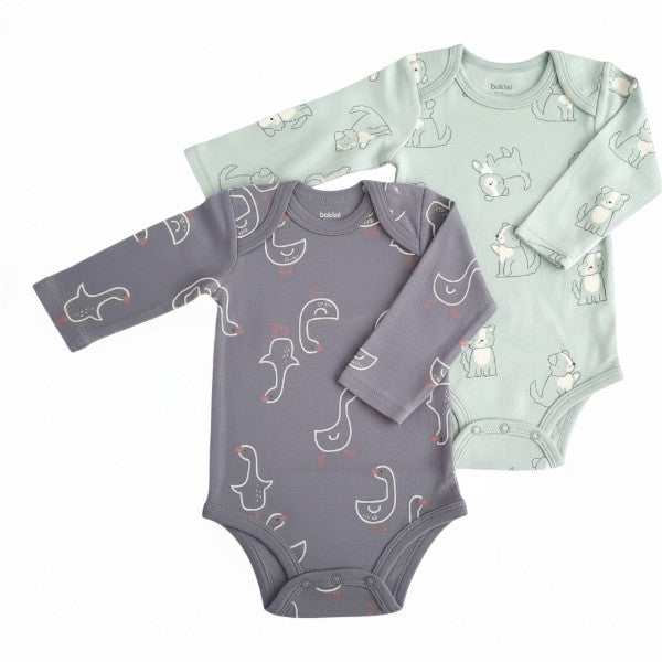 Pack Body Algodón Diseños Marca Yamp! 6-9 M Estado Tiki taka