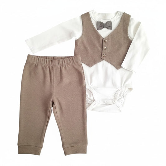 Conjunto Algodón Multicolor Marca H&M 3-6 M Estado Tiki taka