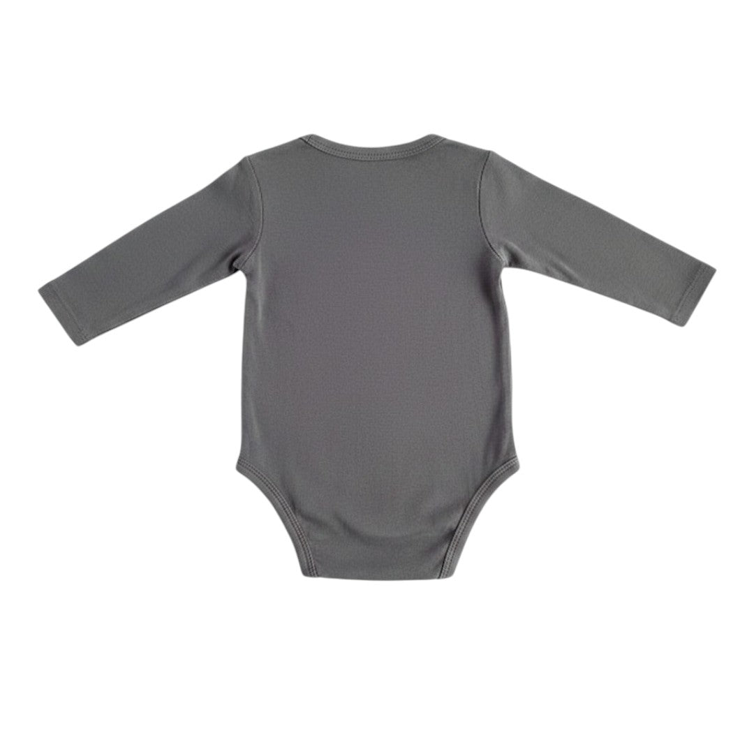 Body Algodón Gris Marca H&M 6 M Estado Casi tiki