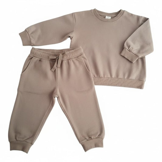 Conjunto Algodón Café Marca H&M 9 M Estado Casi tiki