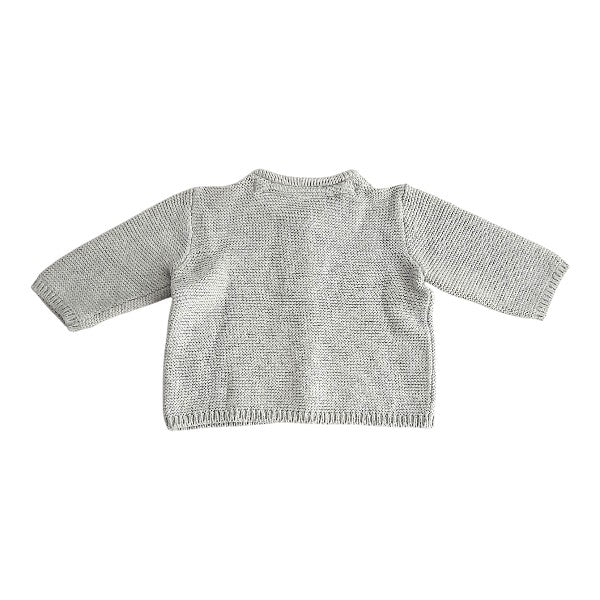 Chaleco Tejido Gris Marca H&M Recién Nacido Estado Casi tiki