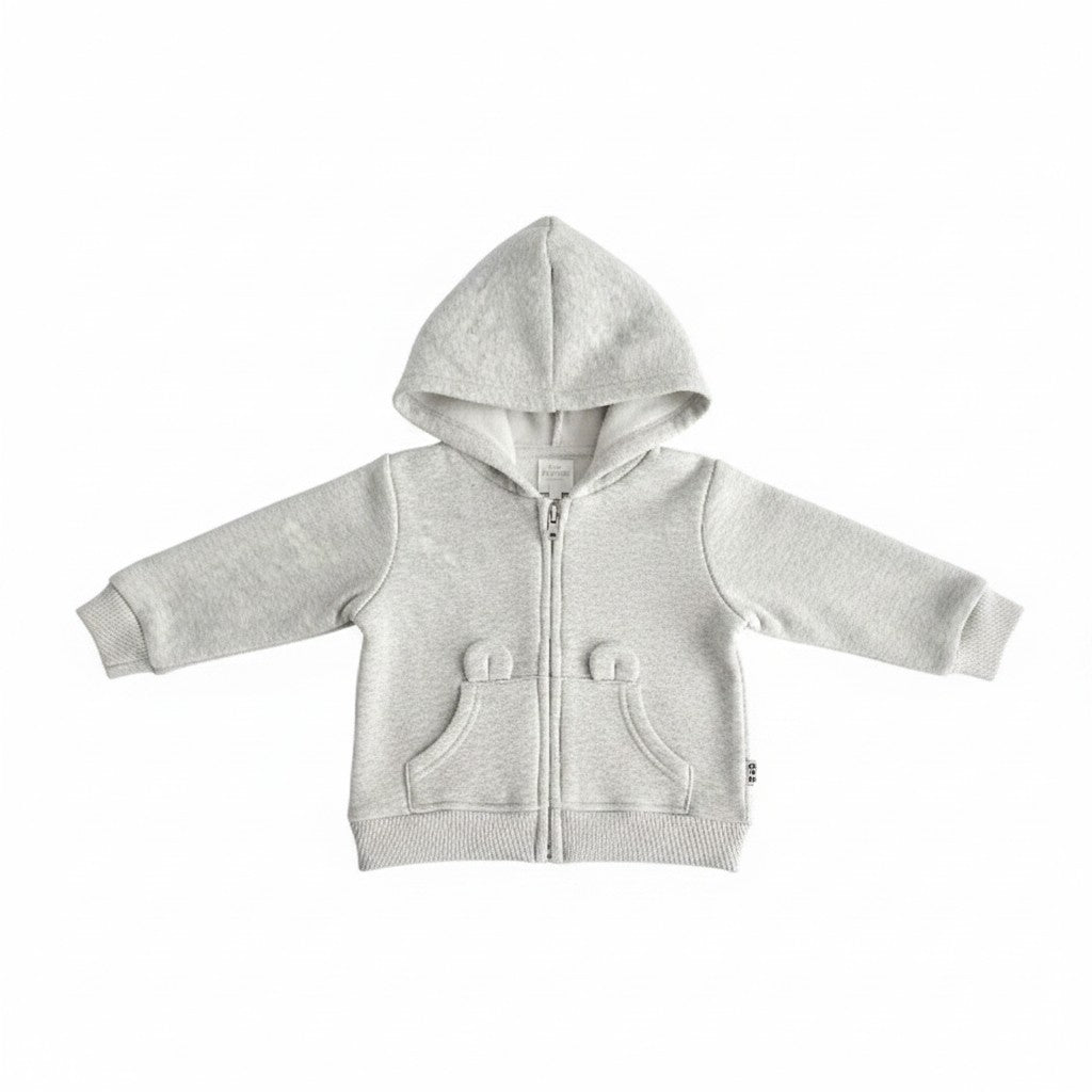 Polerón Algodón Gris Marca Baby by Little Topsis 3-6 M Estado Casi tiki