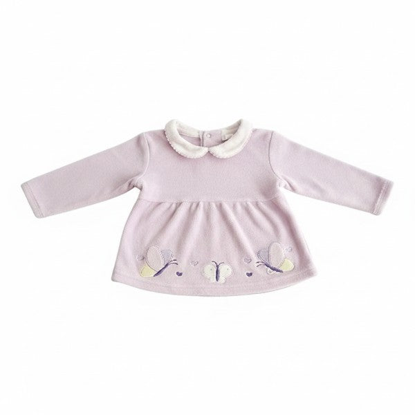 Polera manga larga Micropolar Lila Marca Pillin 6 M Estado Casi tiki