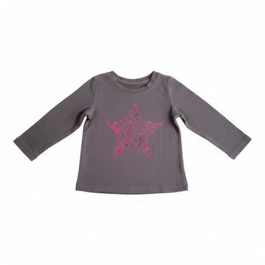 Polera manga larga Algodón Gris Marca Cat & Jack 18 M Estado Casi tiki