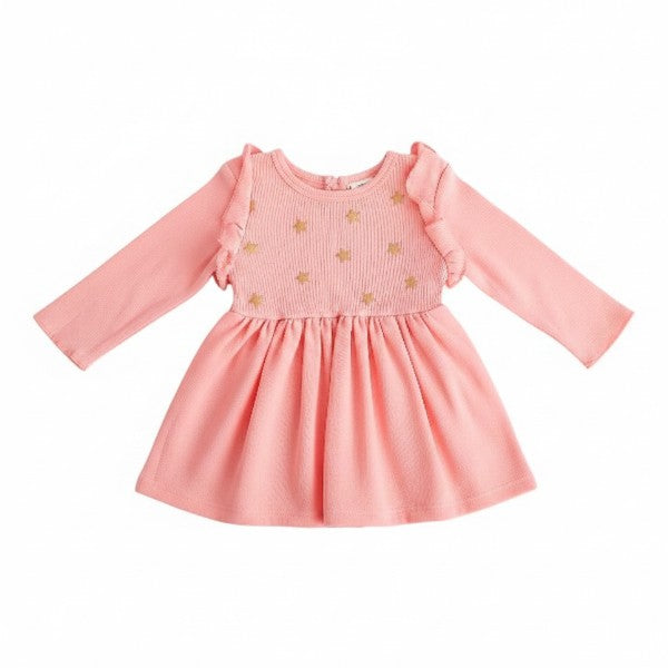 Vestido Cotelé Rosa Marca 4kids 6 M Estado Casi tiki