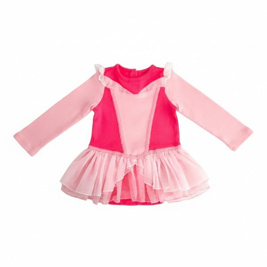 Vestido Algodón Multicolor Marca Disney 12-18 M Estado Casi tiki