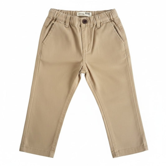 Pantalón Gabardina Beige Marca Colloky 12-18 M Estado Tiki taka
