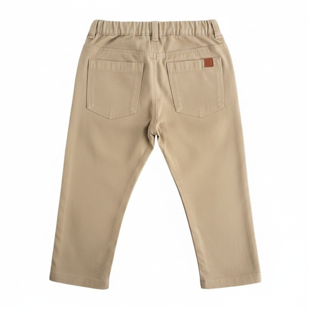 Pantalón Gabardina Beige Marca Colloky 12-18 M Estado Tiki taka