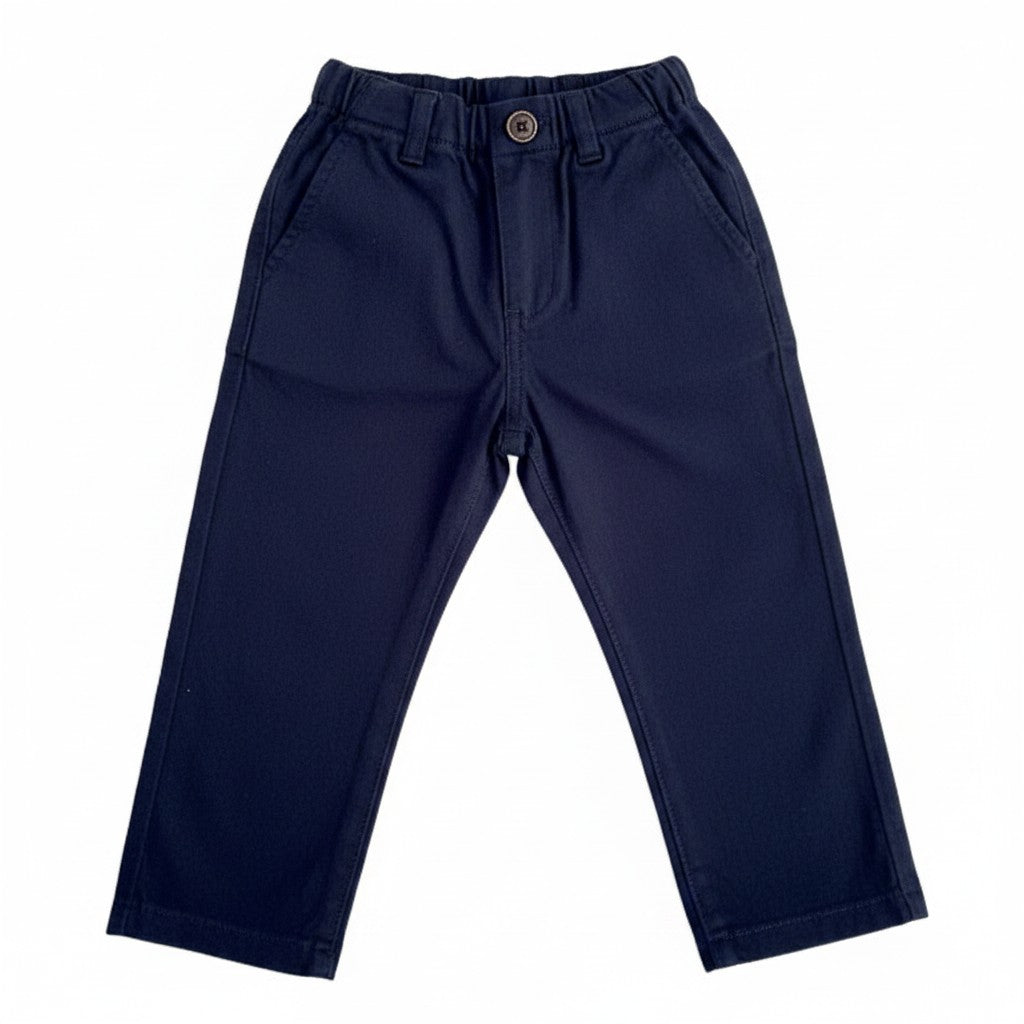 Pantalón Gabardina Azul Marca Colloky 12-18 M Estado Casi tiki
