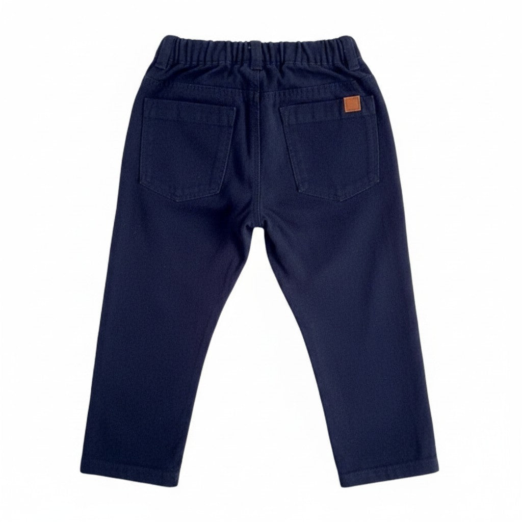 Pantalón Gabardina Azul Marca Colloky 12-18 M Estado Casi tiki