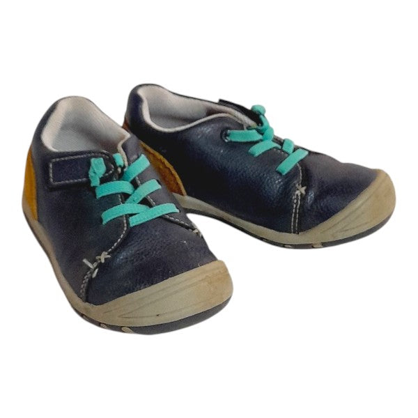 Zapato duro Cuerina Azul Marca Coniglio 24 Estado Casi tiki