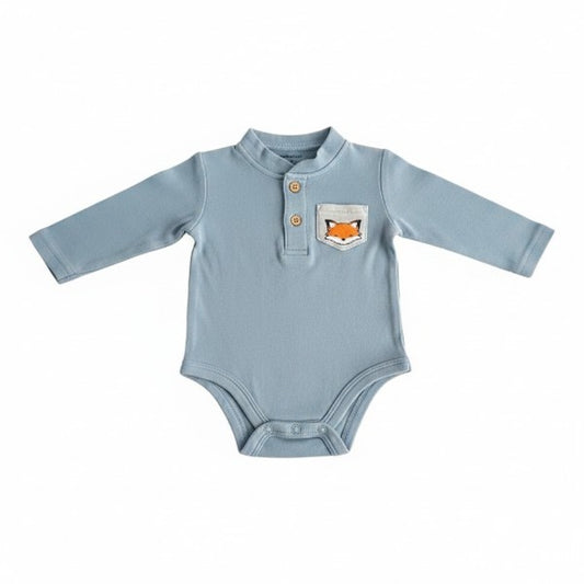 Body Algodón Celeste Marca Yamp! 3-6 M Estado Casi tiki