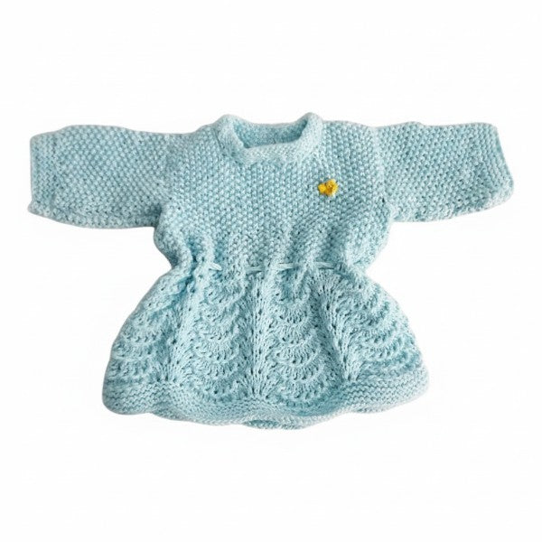 Vestido Tejido Celeste Marca Otra 0-3 M Estado Casi tiki