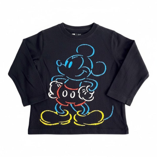 Polera manga larga Algodón Negro Marca Disney 4 A Estado Tiki taka