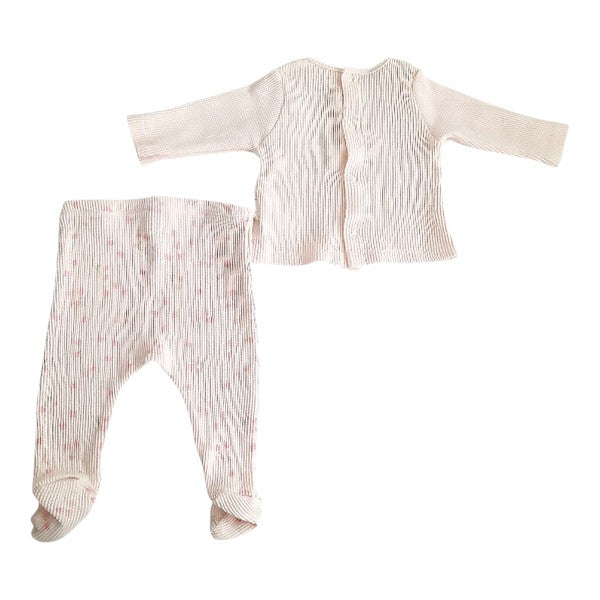 Conjunto Tejido Rosa Marca Colloky 3-6 M Estado Casi tiki