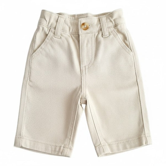 Pantalón Mezclilla Crema Marca Colloky 3-6 M Estado Casi tiki