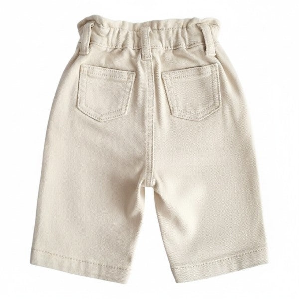 Pantalón Mezclilla Crema Marca Colloky 3-6 M Estado Casi tiki