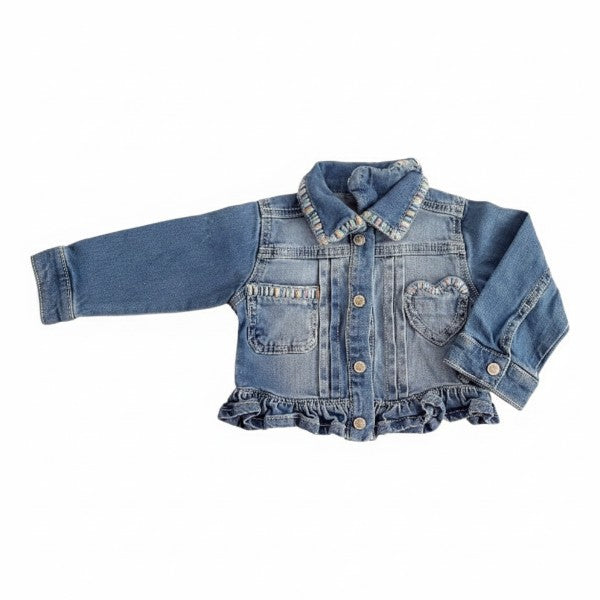 Chaqueta Mezclilla Azul Marca Pillin 6 M Estado Casi tiki