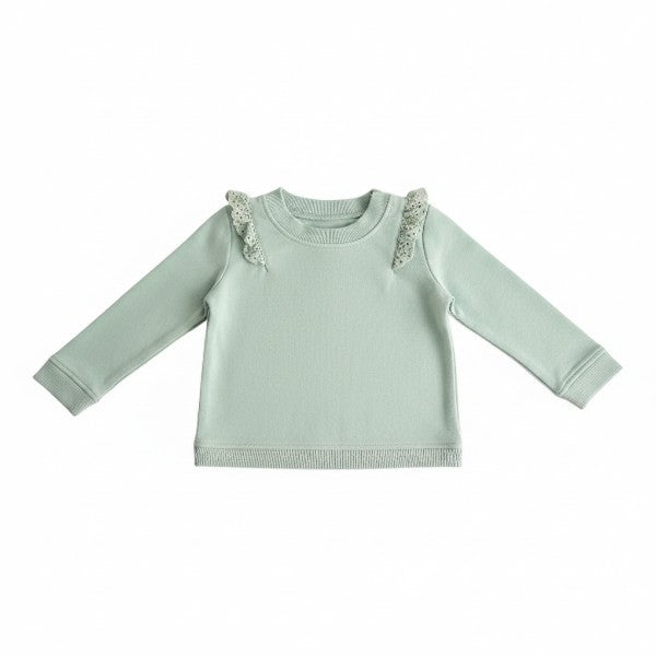 Polera manga larga Algodón Verde agua Marca Otra 3-6 M Estado Casi tiki