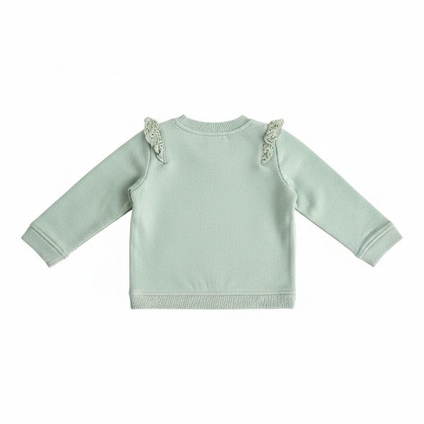Polera manga larga Algodón Verde agua Marca Otra 3-6 M Estado Casi tiki