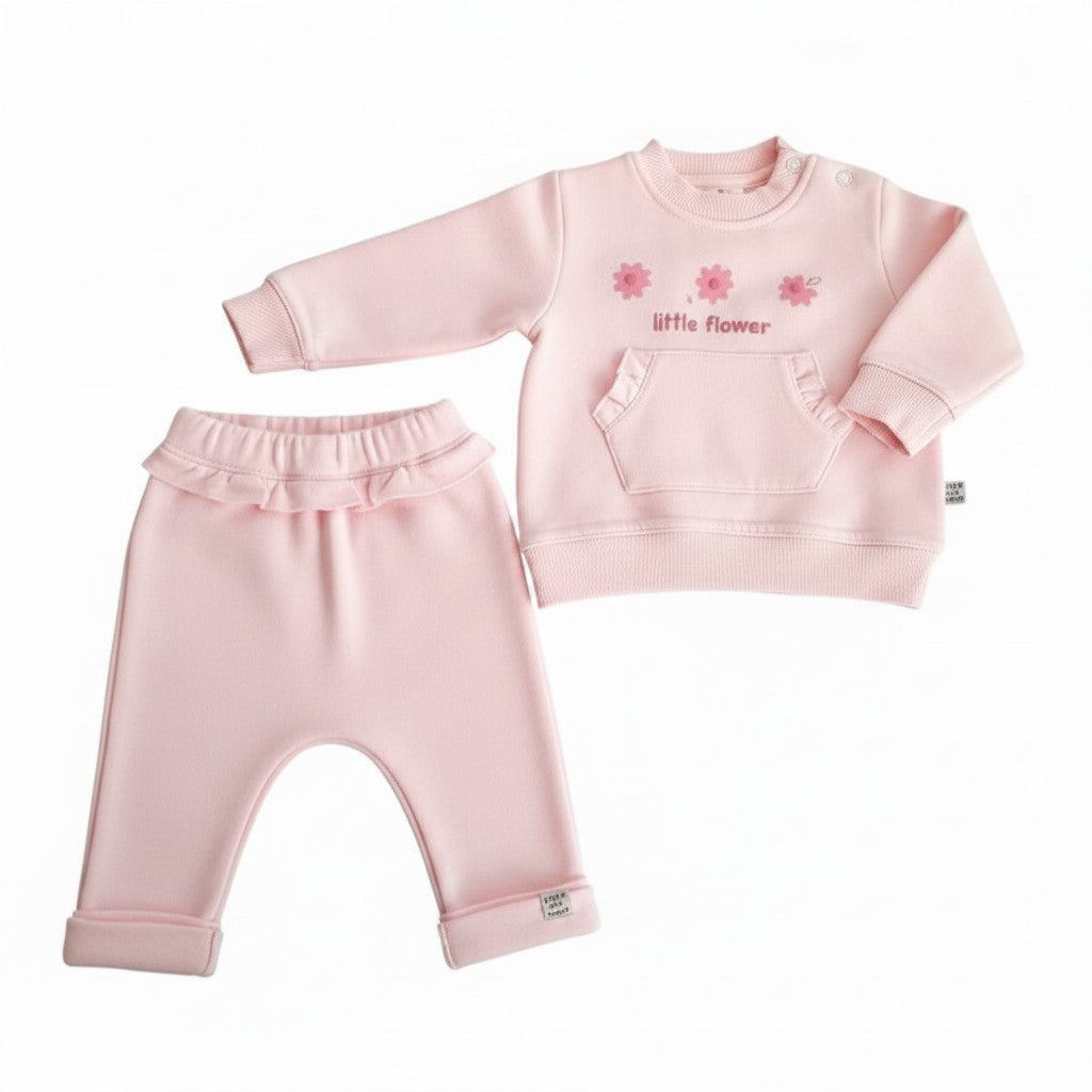 Conjunto Micropolar Rosa Marca Baby harvest 0-3 M Estado Casi tiki