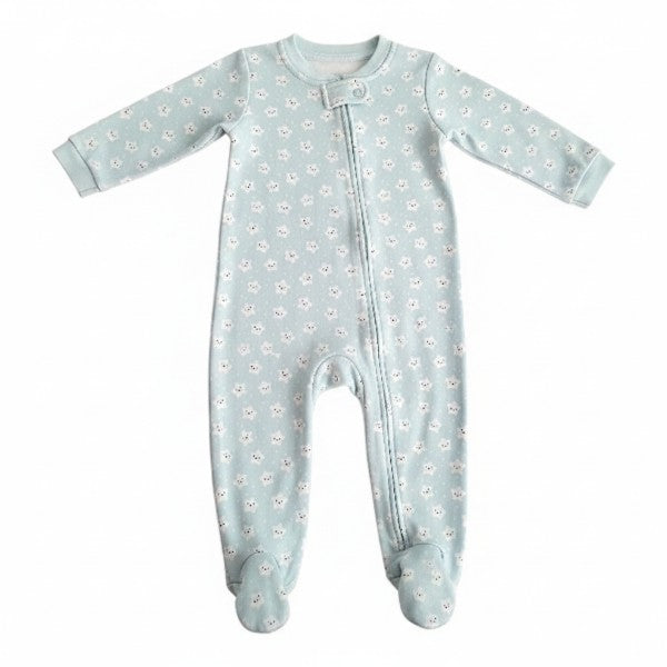 Pijama Micropolar Verde agua Marca Otra 18 M Estado Casi tiki