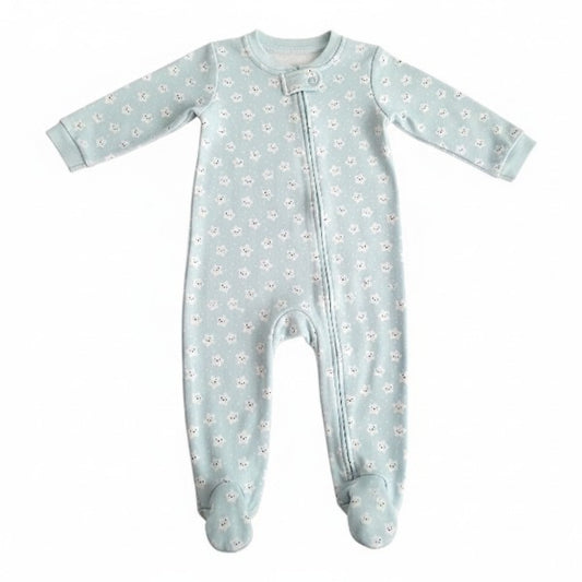 Pijama Micropolar Verde agua Marca Otra 18 M Estado Casi tiki