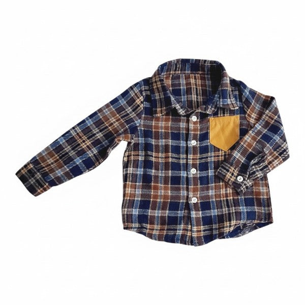 Camisa Algodón cuadrillé Marca Otra 12-18 M Estado Casi tiki
