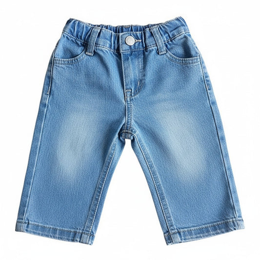 Jeans Mezclilla Azul Marca Colloky 3-6 M Estado Casi tiki