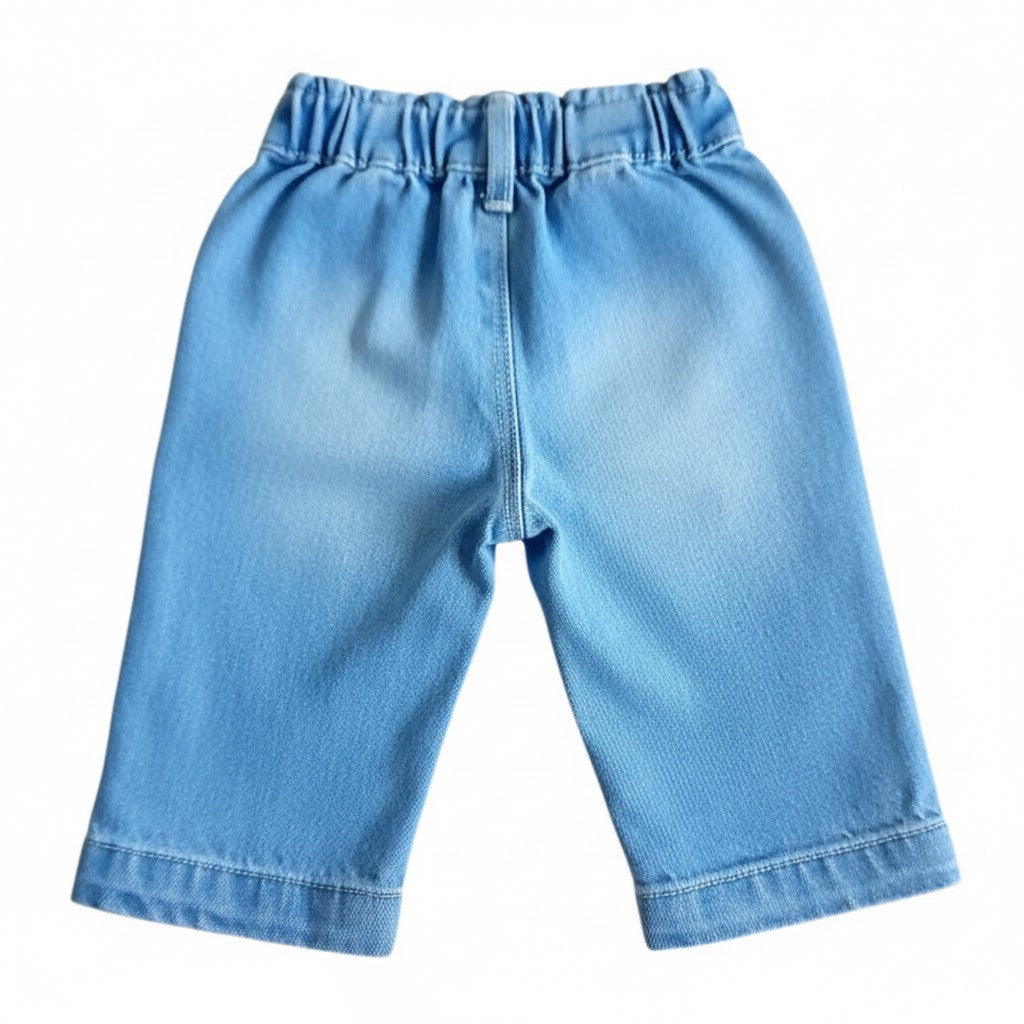 Jeans Mezclilla Azul Marca Colloky 3-6 M Estado Casi tiki