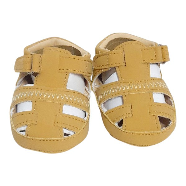 Sandalia blanda Cuerina Café Marca Black and blue 15 Estado Tiki taka