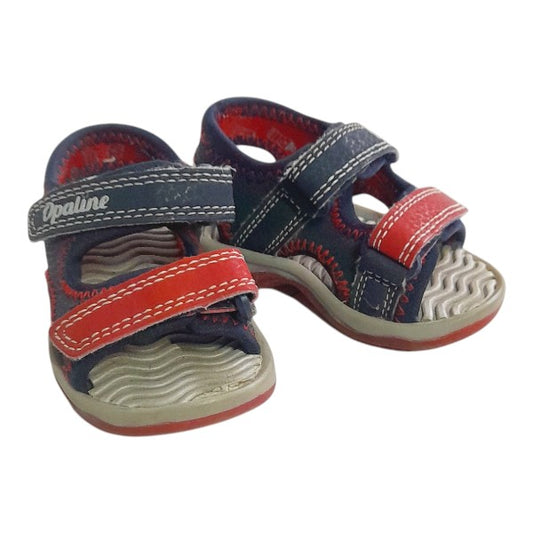 Sandalia blanda Cuerina Multicolor Marca Opaline 18 Estado Casi tiki
