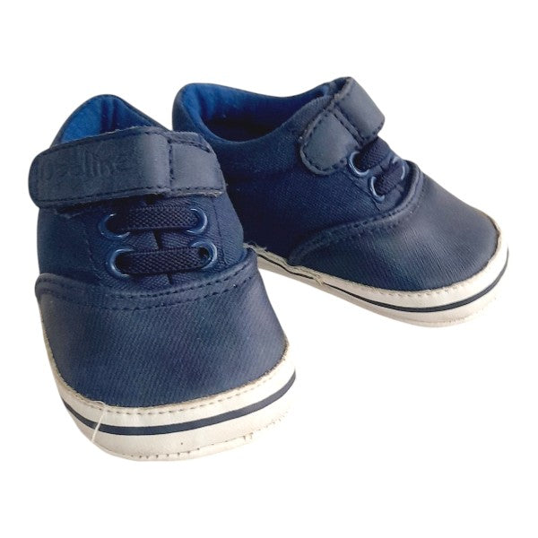 Zapatilla blanda Cuerina Azul Marca Opaline 16 Estado Casi tiki
