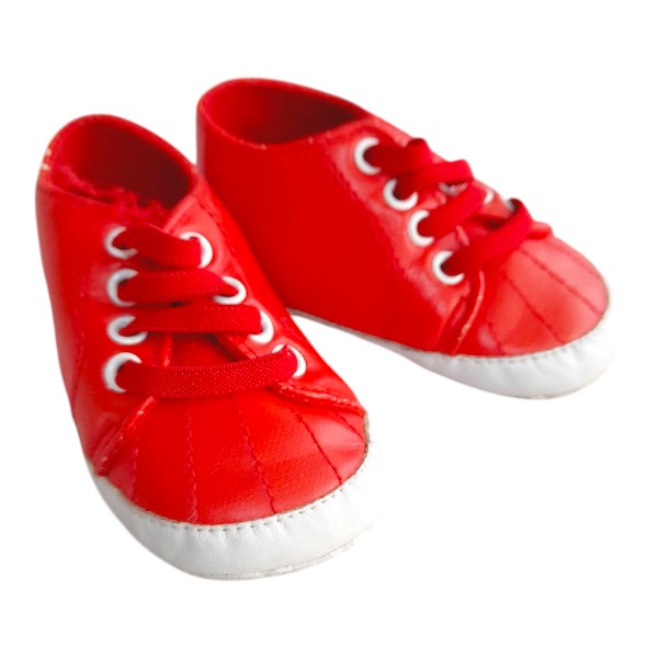 Zapatilla blanda Cuerina Rojo Marca Otra 16 Estado Casi tiki