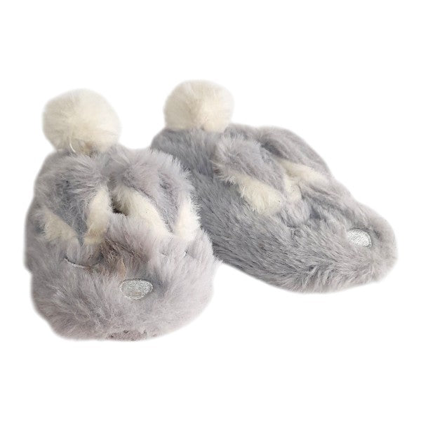 Zapatilla blanda Peludo Gris Marca All basics 22 Estado Casi tiki