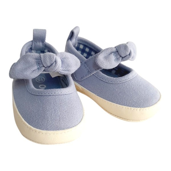 Zapatilla blanda Tela Celeste Marca Opaline 15 Estado Tiki taka
