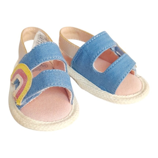 Sandalia blanda Tela Multicolor Marca Colloky 14 Estado Casi tiki