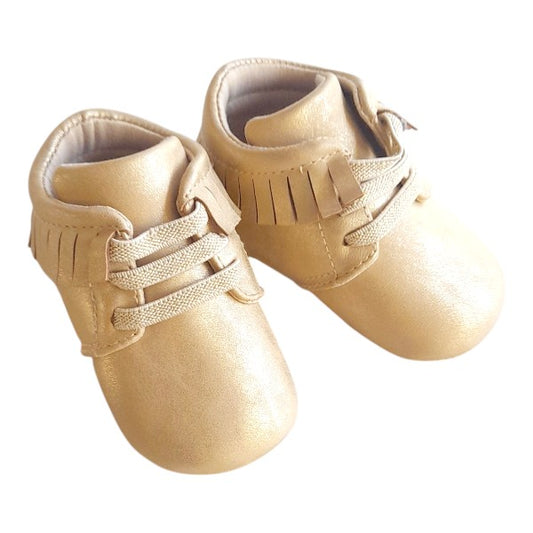 Zapatilla blanda Cuerina Dorado Marca Opaline 17 Estado Casi tiki