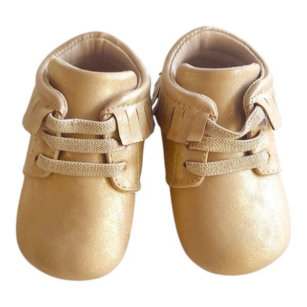 Zapatilla blanda Cuerina Dorado Marca Opaline 17 Estado Casi tiki