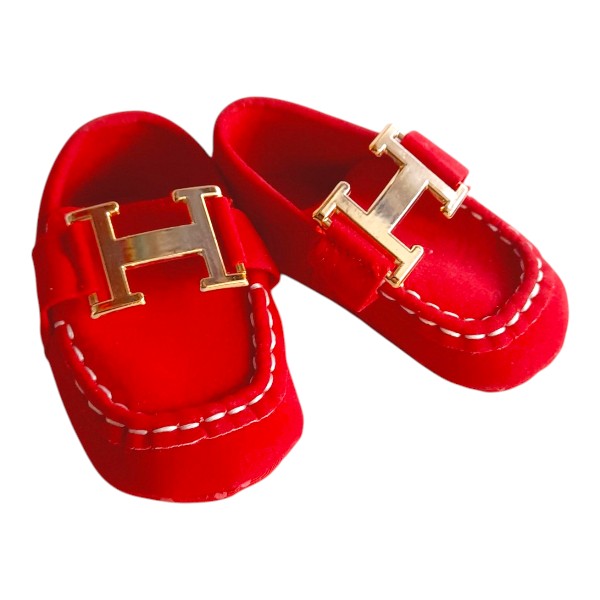 Zapato blando Gamuza Rojo Marca Otra 16 Estado Tiki taka
