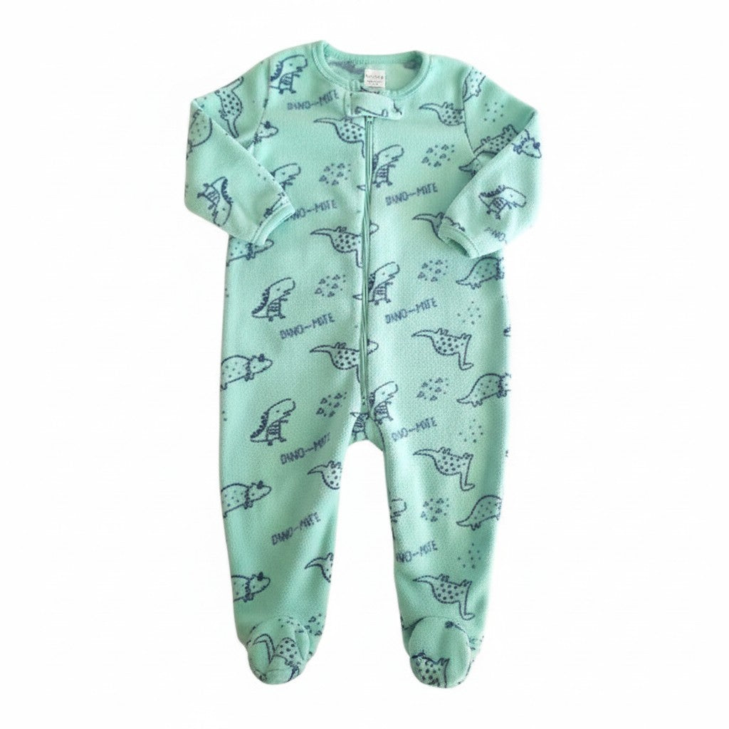 Pijama Polar Verde Marca Boulevard 12 M Estado Tiki taka