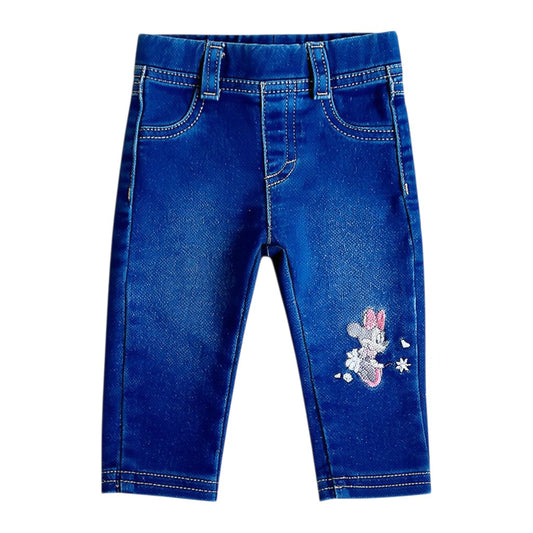 Pantalón Mezclilla Azul Marca Disney 0-3 M Estado Tiki taka