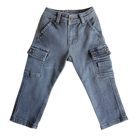 Pantalón Mezclilla Gris Marca Otra 9-12 M Estado Casi tiki