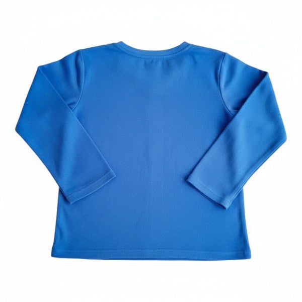 Polera manga larga Algodón Azul Marca Boulevard 8 A Estado Casi tiki